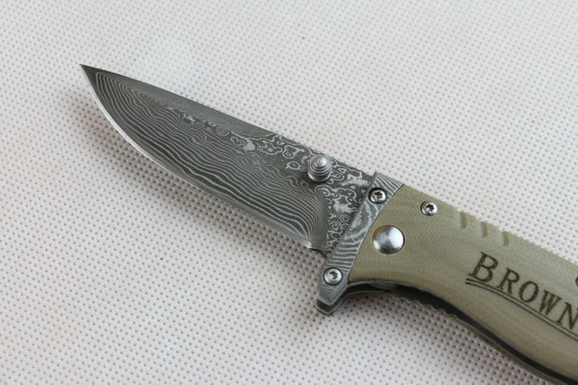 Browning F107 damascus blade knife UD402124